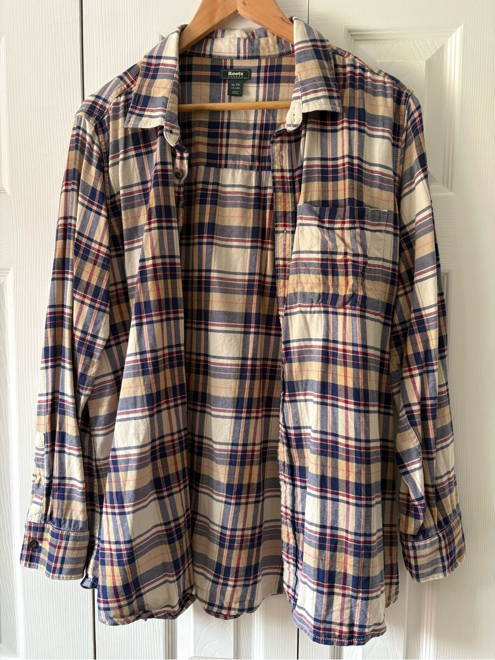 Roots Plaid Flannel Style Shirt